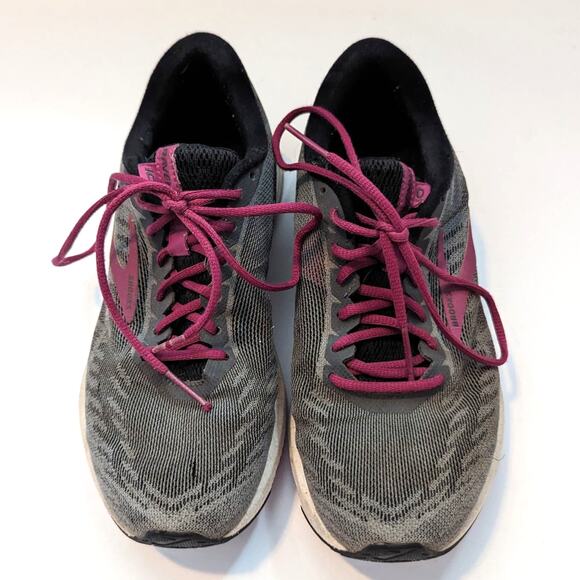 Brooks Ravenna 10 Running Sneakers Shoes Size 6.5 Grey Pink - Picture 2 of 10